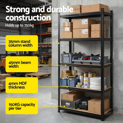 Giantz Garage Shelving 1.5X0.7m Warehouse Shelves Storage Rack Pallet Racking - Tools > Tools Storage > Wall Storage
