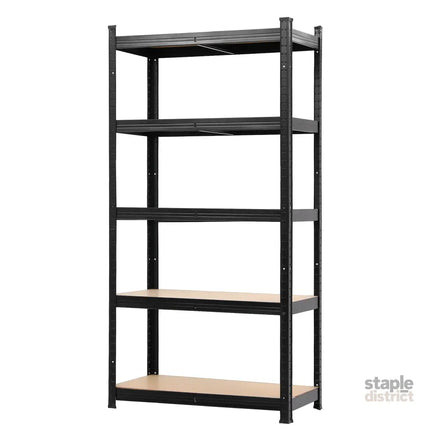 Giantz Garage Shelving 1.6X0.8m Warehouse Shelves Storage Rack Pallet Racking Black - Tools > Tools Storage > Wall
