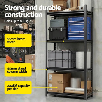 Giantz Garage Shelving 1.8X0.9m Warehouse Rack Storage Shelves Workshop Racks Steel - Tools > Tools Storage > Wall