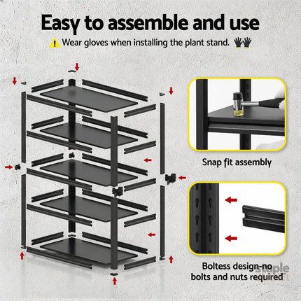 Giantz Garage Shelving 1.8X1.2m Warehouse Rack Storage Shelves Workshop Racks Steel - Tools > Tools Storage > Wall