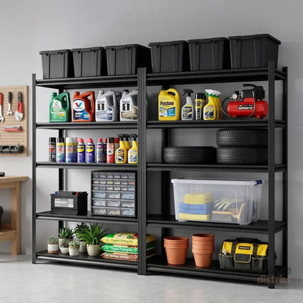 Giantz Garage Shelving 2.4X1.8m Warehouse Rack Storage Shelves Workshop Racks Steel - Tools > Tools Storage > Wall