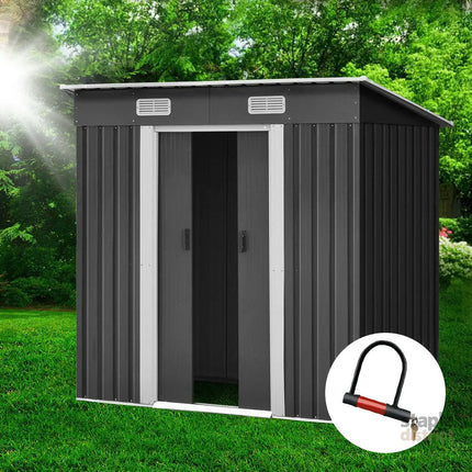 Giantz Garden Shed 1.94x1.21M Sheds Outdoor Storage Workshop House Tool Shelter Sliding Door - Home & Garden > Storage