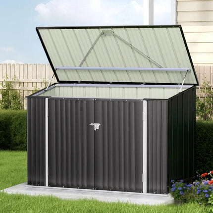 Giantz Garden Shed 2.22x0.91M Bike Sheds Outdoor Storage Tool Workshop House Shelter Double Door - Home & Garden >