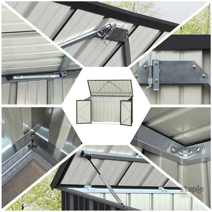 Giantz Garden Shed 2.22x0.91M Bike Sheds Outdoor Storage Tool Workshop House Shelter Double Door - Home & Garden >