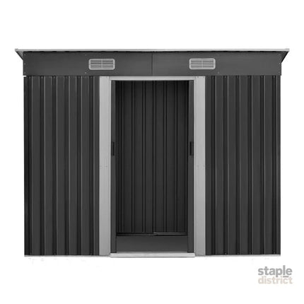 Giantz Garden Shed 2.38x1.31M Sheds Outdoor Storage Tool Metal Workshop Shelter Sliding Door - Home & Garden > Storage