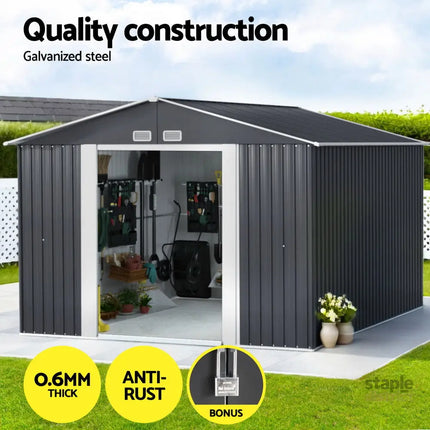 Giantz Garden Shed 3x3M Outdoor Storage Tool Workshop House Shelter - Home & Garden > Storage > Sheds