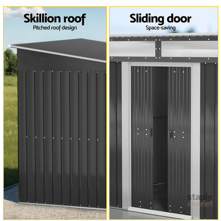 Giantz Garden Shed Outdoor Storage 2.60x1.95M Tool Sheds Workshop House Shelter - Home & Garden > Storage > Sheds