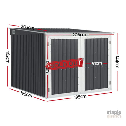Giantz Garden Shed Sheds Outdoor Storage 2.06x2.03M Tool Workshop House Shelter - Home & Garden > Storage > Sheds