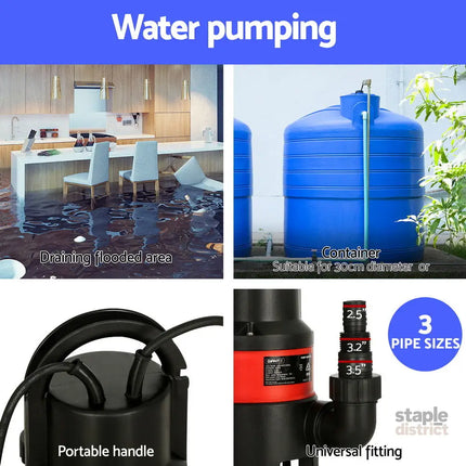 Giantz Garden Submersible Pump 400W Dirty Water Bore Tank Well Steel Sewerage - Tools > Pumps > Sewage Pumps