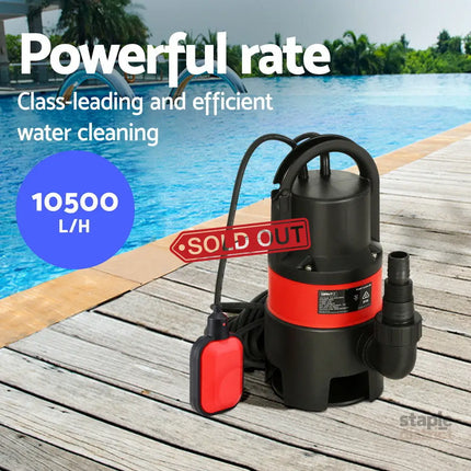 Giantz Garden Submersible Pump 550W Dirty Water Bore Tank Well?Steel Sewerage - Tools > Pumps > Sewage Pumps