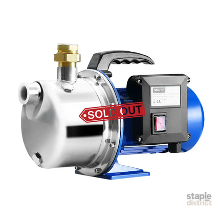 Giantz Garden Water Jet Pump High Pressure 1100W Tank Rain Farm Irrigation House - Tools > Pumps > Irrigation Pumps