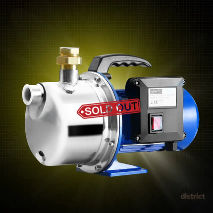 Giantz Garden Water Jet Pump High Pressure 1100W Tank Rain Farm Irrigation House - Tools > Pumps > Irrigation Pumps