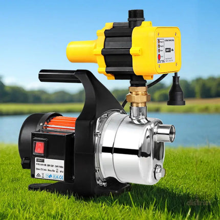 Giantz Garden Water Pump High Pressure 1500W Max. Tank Rain Farm Irrigation House Yellow - Tools > Pumps > Irrigation