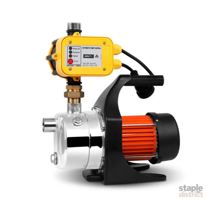 Giantz Garden Water Pump High Pressure 1500W Max. Tank Rain Farm Irrigation House Yellow - Tools > Pumps > Irrigation