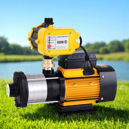 Giantz Garden Water Pump High Pressure 2000W Max 5 Stage Tank Irrigation Transfer Booster Yellow - Tools > Pumps >