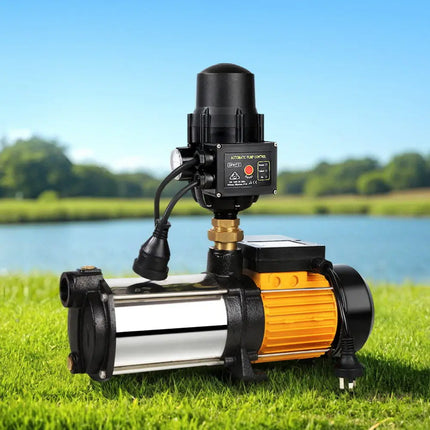 Giantz Garden Water Pump High Pressure 2500W Max 5-Stage Tank Irrigation Transfer Booster Pump Black - Tools > Pumps >