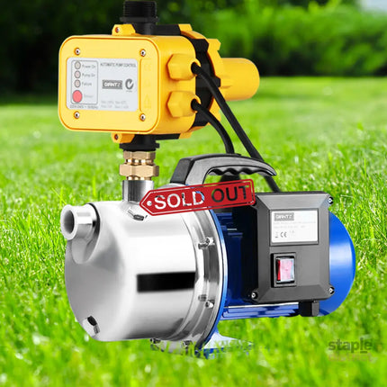 Giantz Garden Water Pump Jet High Pressure Controller Stage Irrigation Max. 4600L/H - Tools > Pumps > Irrigation Pumps