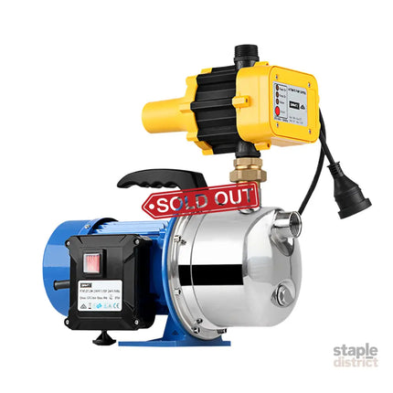 Giantz Garden Water Pump Jet High Pressure Controller Stage Irrigation Max. 4600L/H - Tools > Pumps > Irrigation Pumps