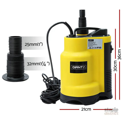 Giantz Garden Water Submersible Pump 400W Dirty Bore Sewerage Tank Well Steel - Tools > Pumps > Sewage Pumps
