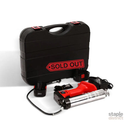 Giantz Grease Gun Cordless 20v 450g 9000PSI 76cm Hose Electric Battery Cartridge - Tools > Power Tools > Outdoor Power