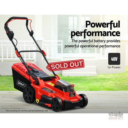 Giantz Lawn Mower 80V Battery Only Cordless 40V x2 Fits LI37 - Tools > Power Tools > Outdoor Power Equipment