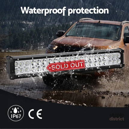 Giantz LED Driving Light 20 Inch Flood Spot Light Bar Driving Lamp Offroad Truck - Auto Accessories > Auto Accessories