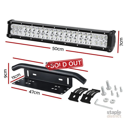 Giantz LED Driving Light 20 Inch Flood Spot Light Bar Driving Lamp Offroad Truck - Auto Accessories > Auto Accessories