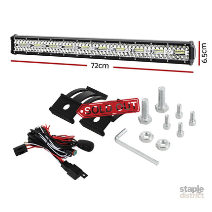 Giantz LED Driving Light 28 Inch Flood Spot Light Bar Driving Lamp Offroad Truck - Auto Accessories > Auto Accessories