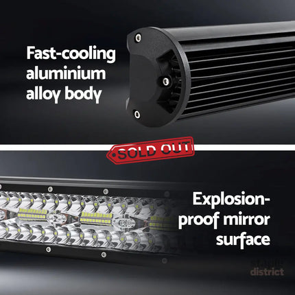 Giantz LED Driving Light 28 Inch Flood Spot Light Bar Driving Lamp Offroad Truck - Auto Accessories > Auto Accessories