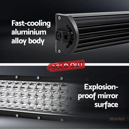 Giantz LED Driving Light 50 Inch Flood Spot Light Bar Driving Lamp Offroad Truck - Auto Accessories > Auto Accessories