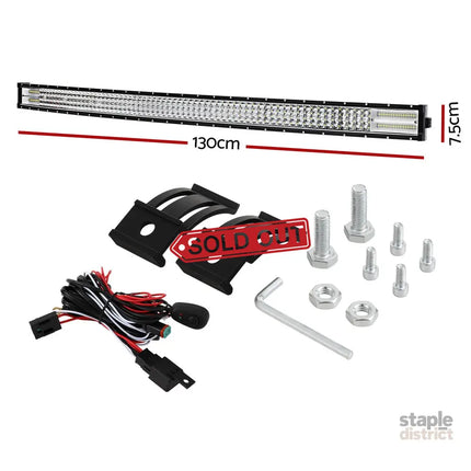 Giantz LED Driving Light 50 Inch Flood Spot Light Bar Driving Lamp Offroad Truck - Auto Accessories > Auto Accessories