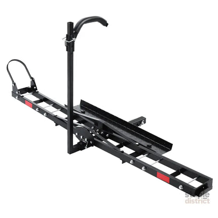 Giantz Motorcycle Motorbike Carrier Rack Ramp 2’’Towbar Adjustable Height Black,Giantz Motorcycle Motorbike Carrier