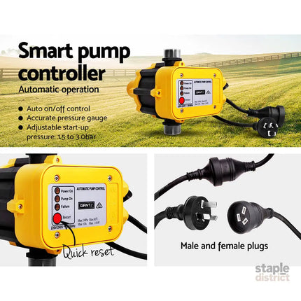 Giantz Peripheral Pump Auto Controller Clean Water Garden Farm Rain Irrigation - Tools > Pumps > Irrigation Pumps