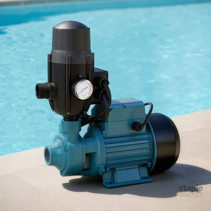 Giantz Peripheral Water Pump Garden Boiler Car Wash Auto Irrigation QB80 Black - Tools > Pumps > Irrigation Pumps