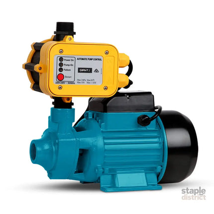 Giantz Peripheral Water Pump Garden Boiler Car Wash Auto Irrigation QB80 Yellow - Tools > Pumps > Irrigation Pumps