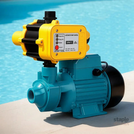 Giantz Peripheral Water Pump Garden Boiler Car Wash Auto Irrigation QB80 Yellow - Tools > Pumps > Irrigation Pumps