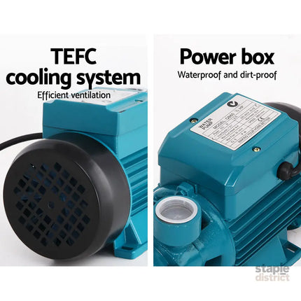 Giantz Peripheral Water Pump Garden Boiler Car Wash Electric Irrigation QB60 - Tools > Pumps > Irrigation Pumps