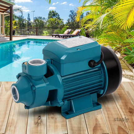 Giantz Peripheral Water Pump Garden Boiler Car Wash Electric Irrigation QB60 - Tools > Pumps > Irrigation Pumps