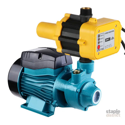 Giantz Peripheral Water Pump Garden Boiler Car Wash Electric Irrigation QB60 Yellow - Tools > Pumps > Irrigation Pumps