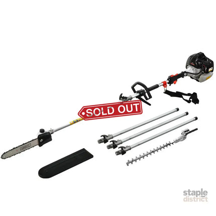Giantz Petrol Pole Chainsaw Hedge Trimmer Pruner Chain Saw Brush Cutter Red - Tools > Power Tools > Chainsaws