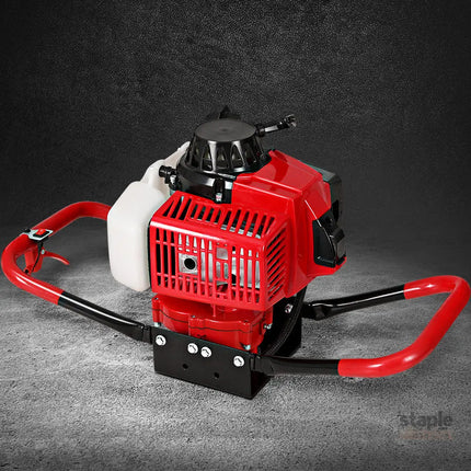 Giantz Petrol Post Hole Digger Motor Only Engine Red - Tools > Power Tools > Outdoor Power Equipment
