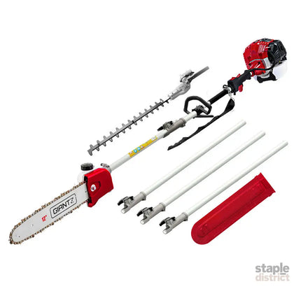 Giantz Pole Chainsaw Petrol 2 Stroke Tree Pruner Long Reach Saw 12 Inch Bar - Tools > Power Tools > Chainsaws