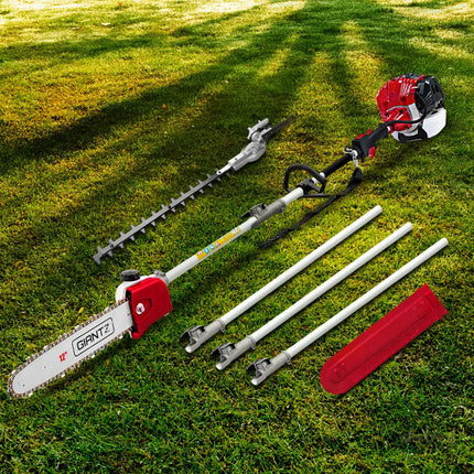 Giantz Pole Chainsaw Petrol 2 Stroke Tree Pruner Long Reach Saw 12 Inch Bar - Tools > Power Tools > Chainsaws
