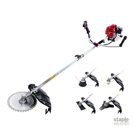 Giantz Pole Chainsaw Petrol Hedge Trimmer Tree Pruner 5 In 1 - Tools > Power Tools > Chainsaws