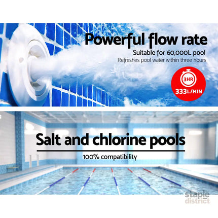 Giantz Pool Pump Swimming Water Pump 2000W Max. 2.7HP Circulation Filter Electric Spa - Tools > Pumps > Pool Pumps