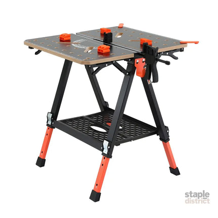 Giantz Portable Folding Work Table 454kg Adjustable Workbench - Tools > Tools Storage > Work Benches