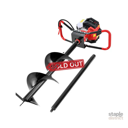 Giantz Post Hole Digger 300mm Petrol Drill Auger Extension Bits - Tools > Other Tools > Drill & Screwdriver Accessories