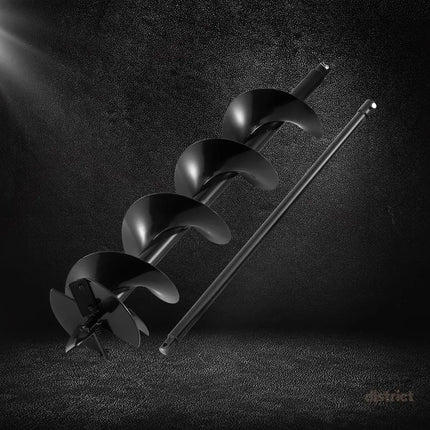 Giantz Post Hole Digger Auger Drill Bit 200mm with 80cm Extension Shaft Black - Tools > Power Tools > Outdoor Power