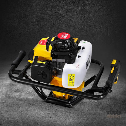 Giantz Post Hole Digger Motor Only Petrol Engine Yellow - Tools > Power Tools > Outdoor Power Equipment