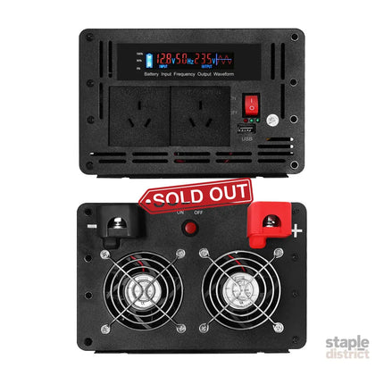 Giantz Power Inverter 3000W or 6000W Pure Sine Wave 12V-240V Camping Boat Caravan - Outdoor Recreation > Camping >